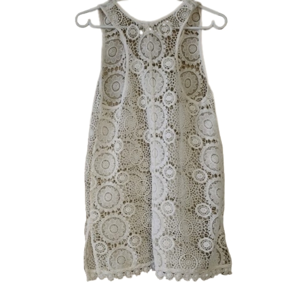 Abercrombie & Fitch swim lace cover-up color white size M/L - Picture 2 of 6